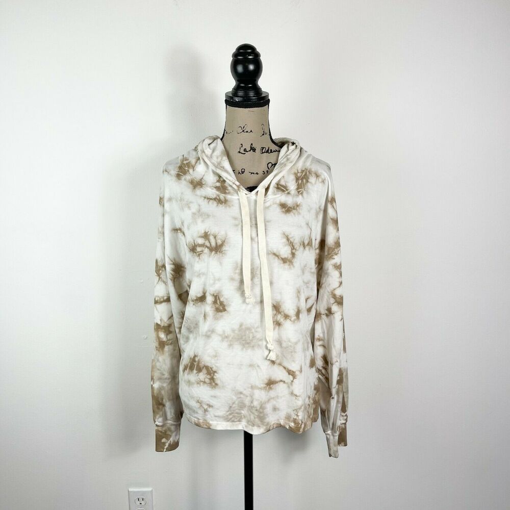 Found Los Angeles NWT Women'sTaupe Tie Die Sweatshirt Hoodie M
